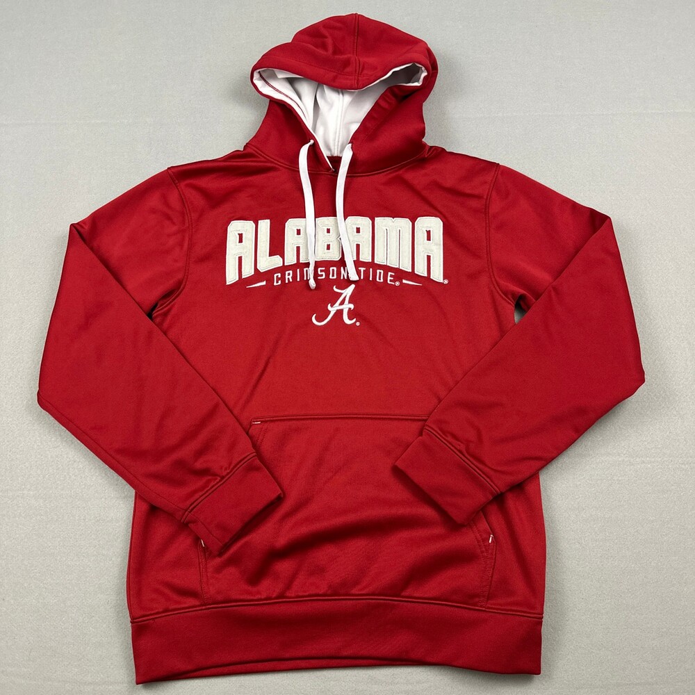 Alabama Crimson Tide Hoodie Men Small Red Champion Pullover Sweatshirt NCAA S
